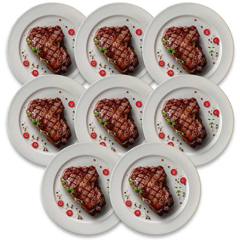 Circle M Meats Premium Beef - Eight Wet Aged NY Strip Steaks