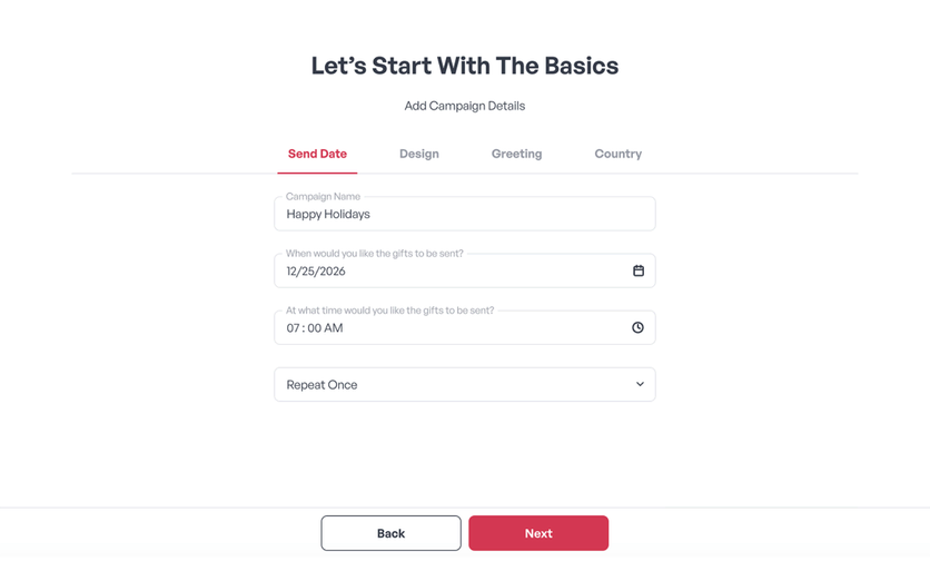 The Gifted campaign editor showing an automated occasion
