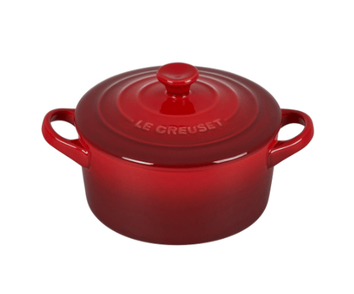 Le Creuset 14oz Stoneware Mini Round Cocotte / Cerise