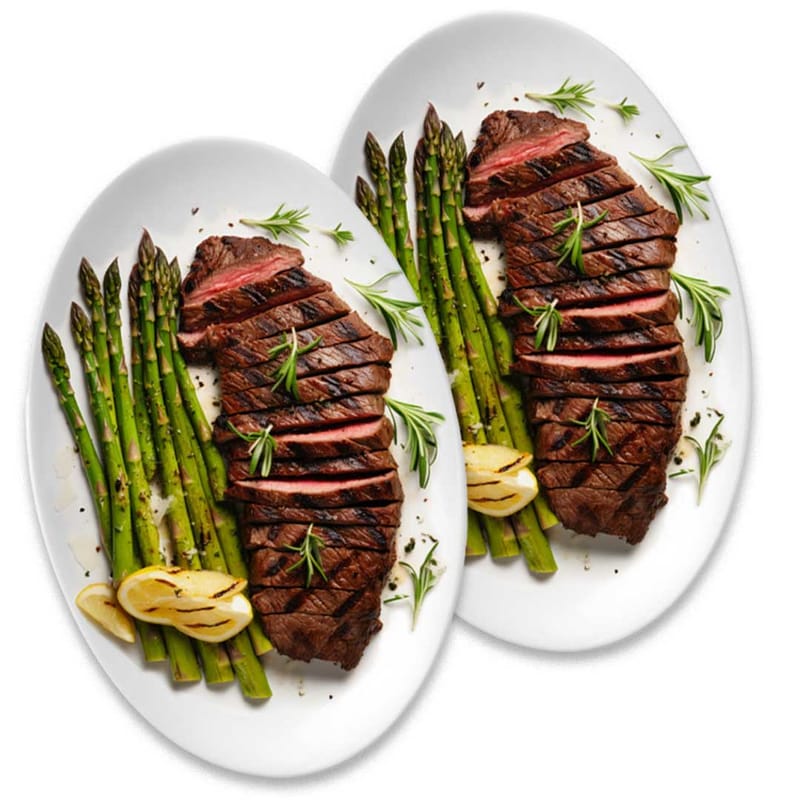 Circle M Meats Premium Beef - 2 Hand Cut 60 Day Wet Aged Black Tea Tri-Tip Steak Roasts