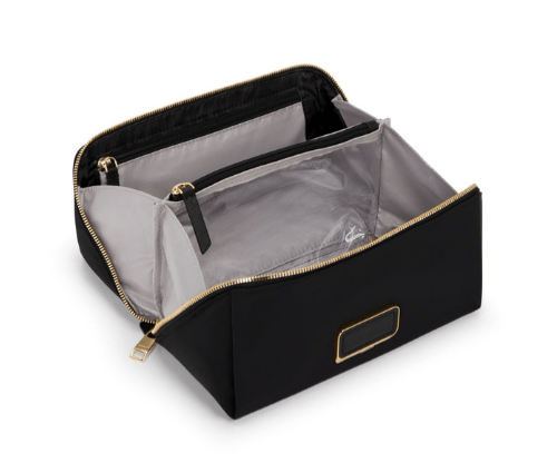 TUMI Voyageur Dallas Cosmetic - Black/Gold