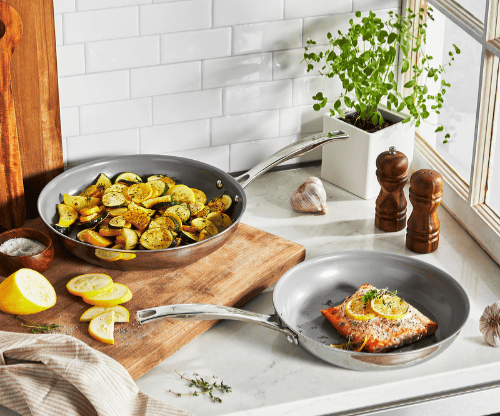 J.A. Henckels CLAD H3 2pc Ceramic Nonstick Frying Pan Set