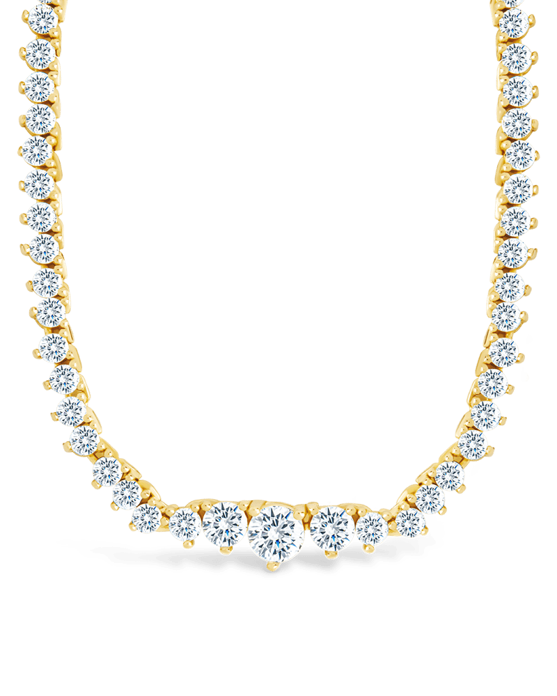 Tatum Adjustable CZ Tennis Necklace
