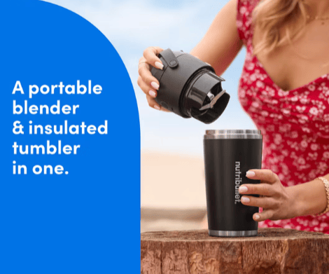 Nutribullet Flip Insulated Portable Blender - Black